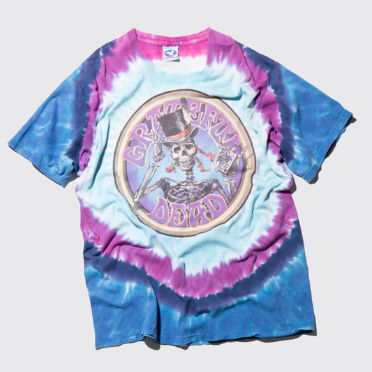 vintage 90's Grateful Dead liquid blue queen of spades t-shirt