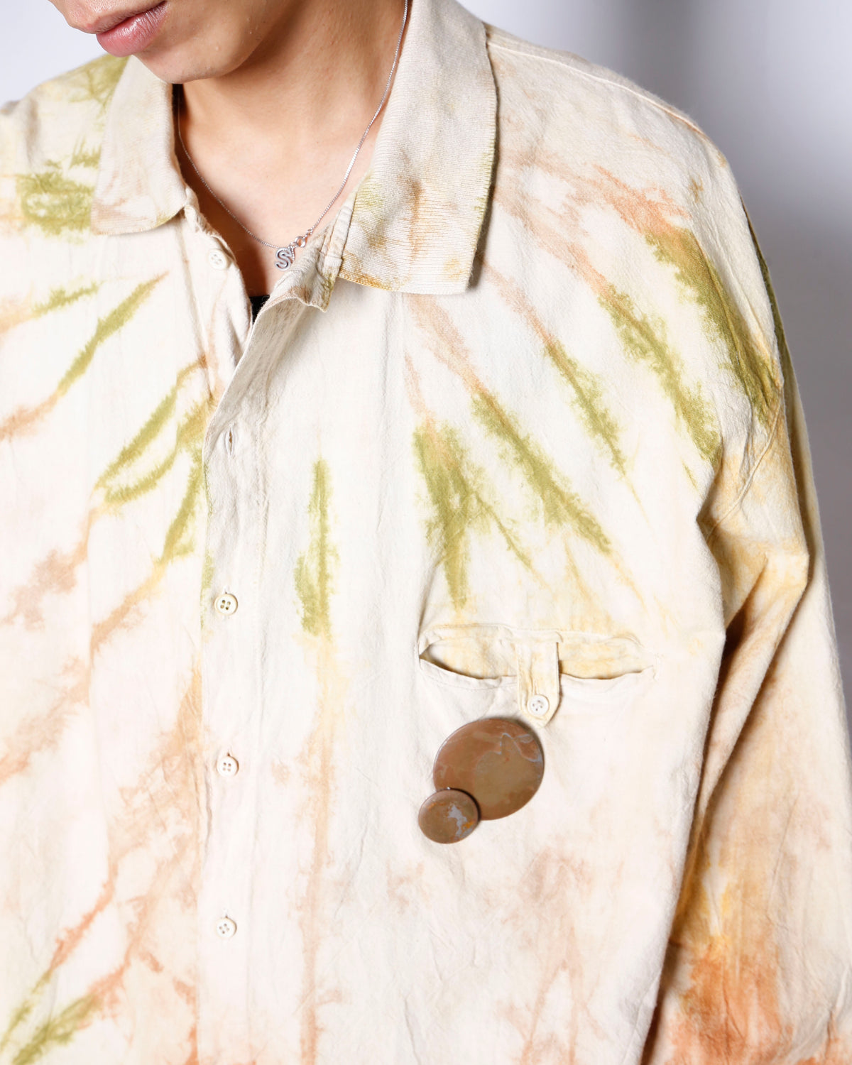 vintage savanna cotton shirt, with copper badge
