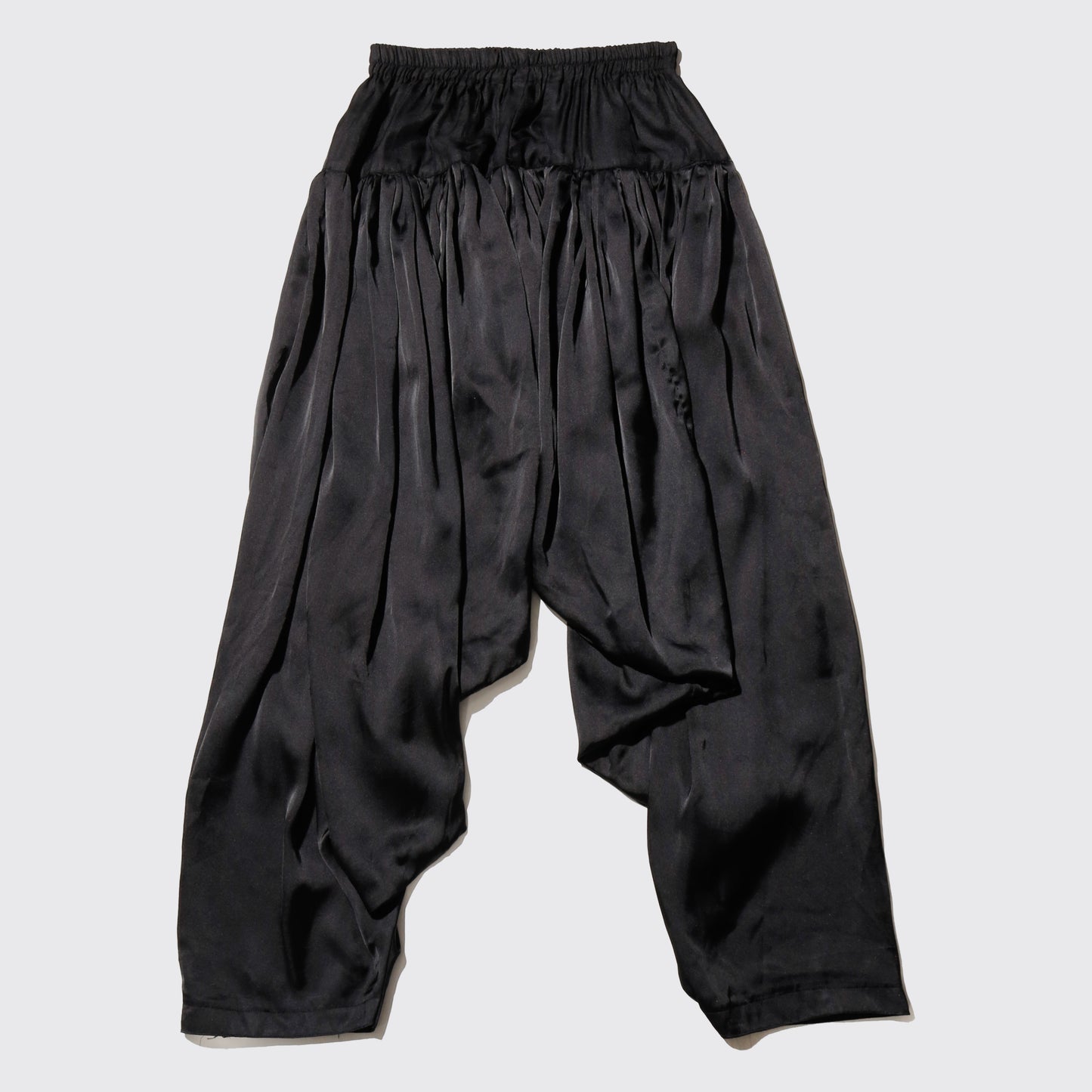 vintage drape pleats sarouel trousers