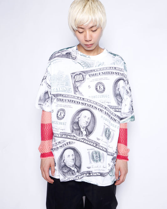 vintage 90's $100 bills t-shirt