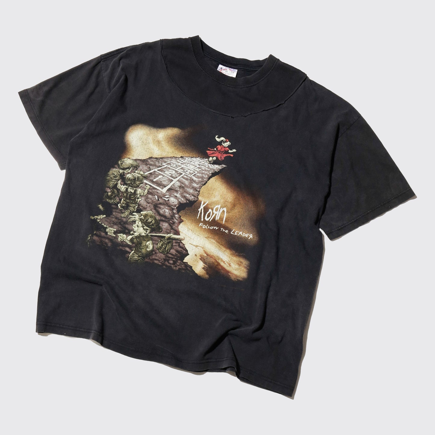 vintage 90's Korn "follow the leaders" t-shirt, *repaired