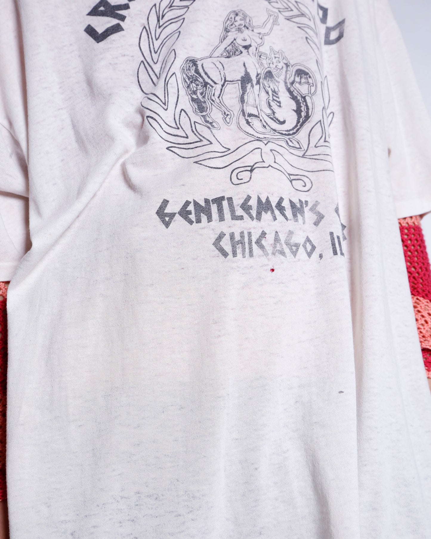 vintage 90's gentleman's club broken t-shirt
