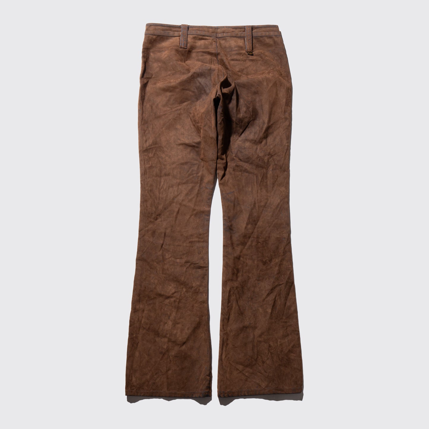 vintage faded flock flare trousers