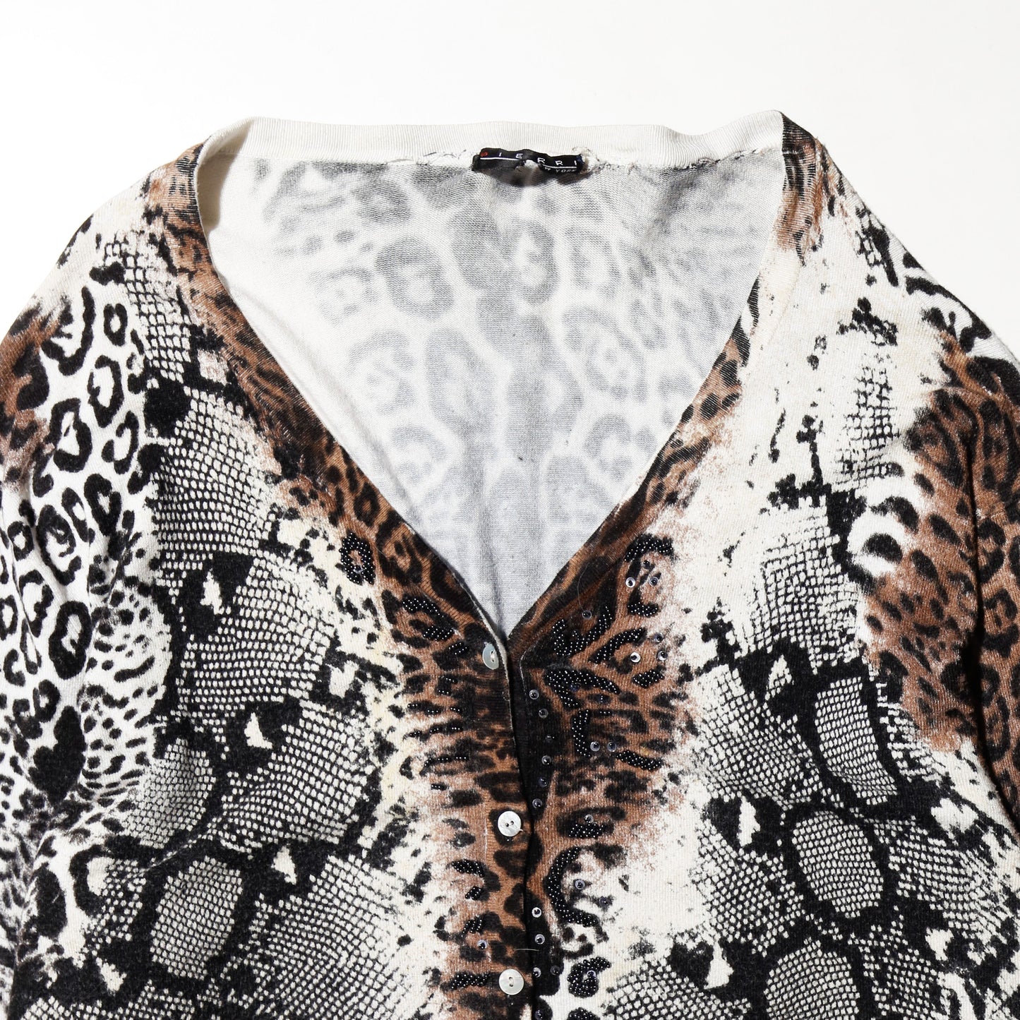 vintage wild mixed cardigan