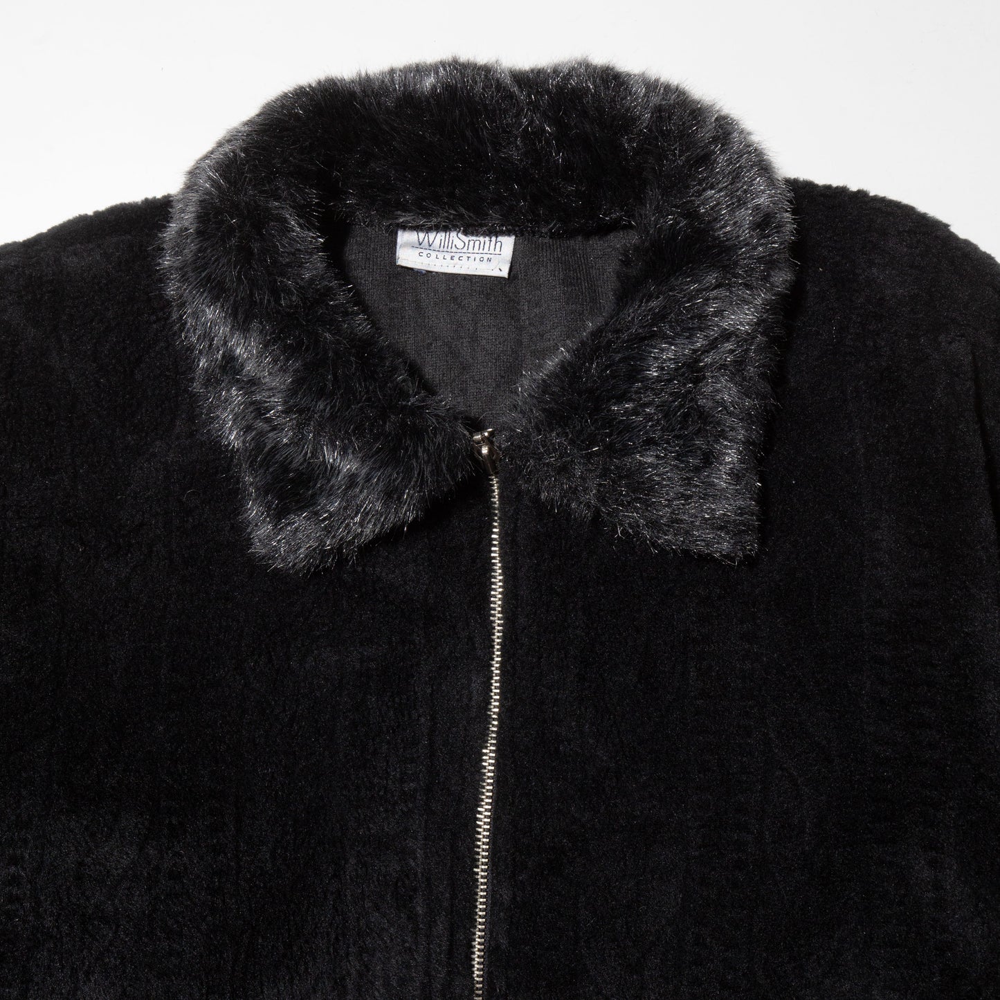 vintage combi faux fur jacket