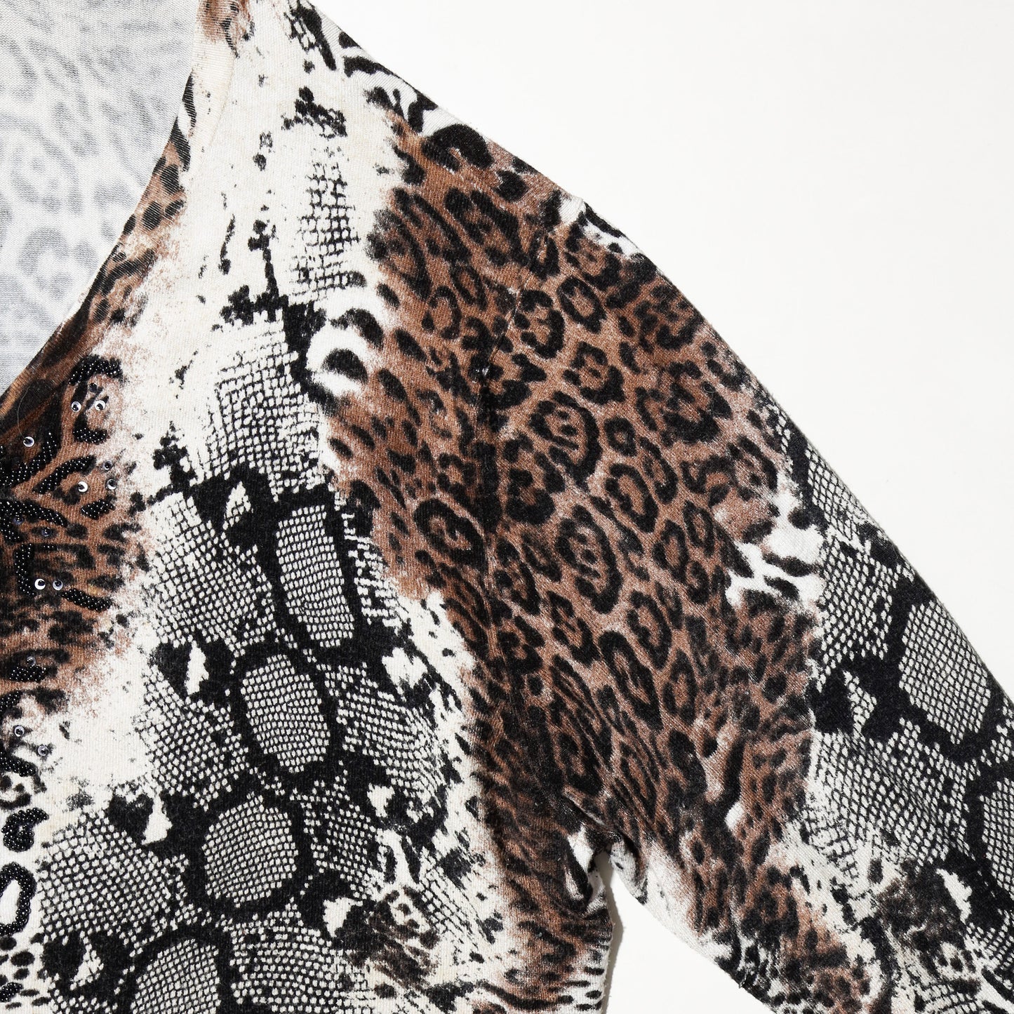 vintage wild mixed cardigan