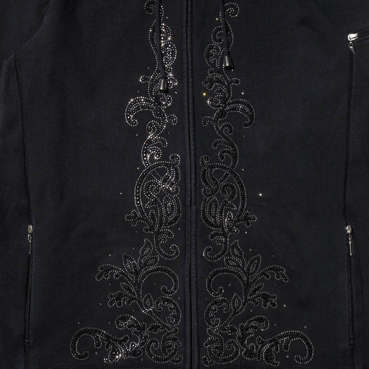 vintage bijou floral hoodie