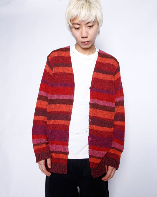 vintage berry border cardigan