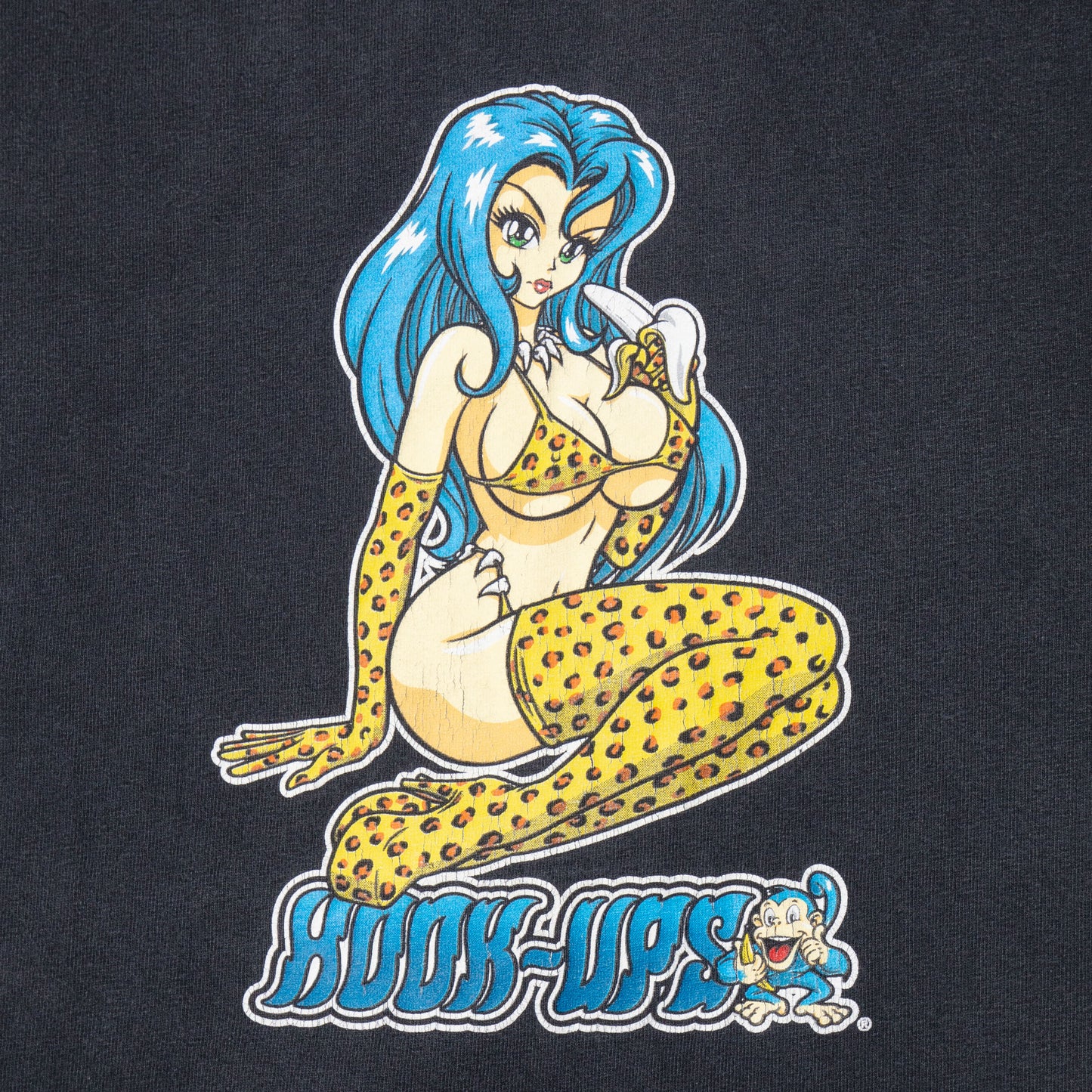 vintage 90's HOOK-UPS skate t-shirt