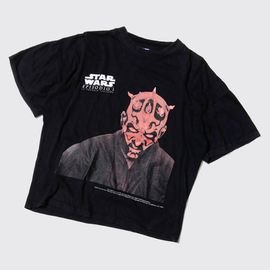 vintage 1999's Starwars Ep.ⅰ× Pizza Hut "Darth Maul" t-shirt *©︎Pizza Hut1991