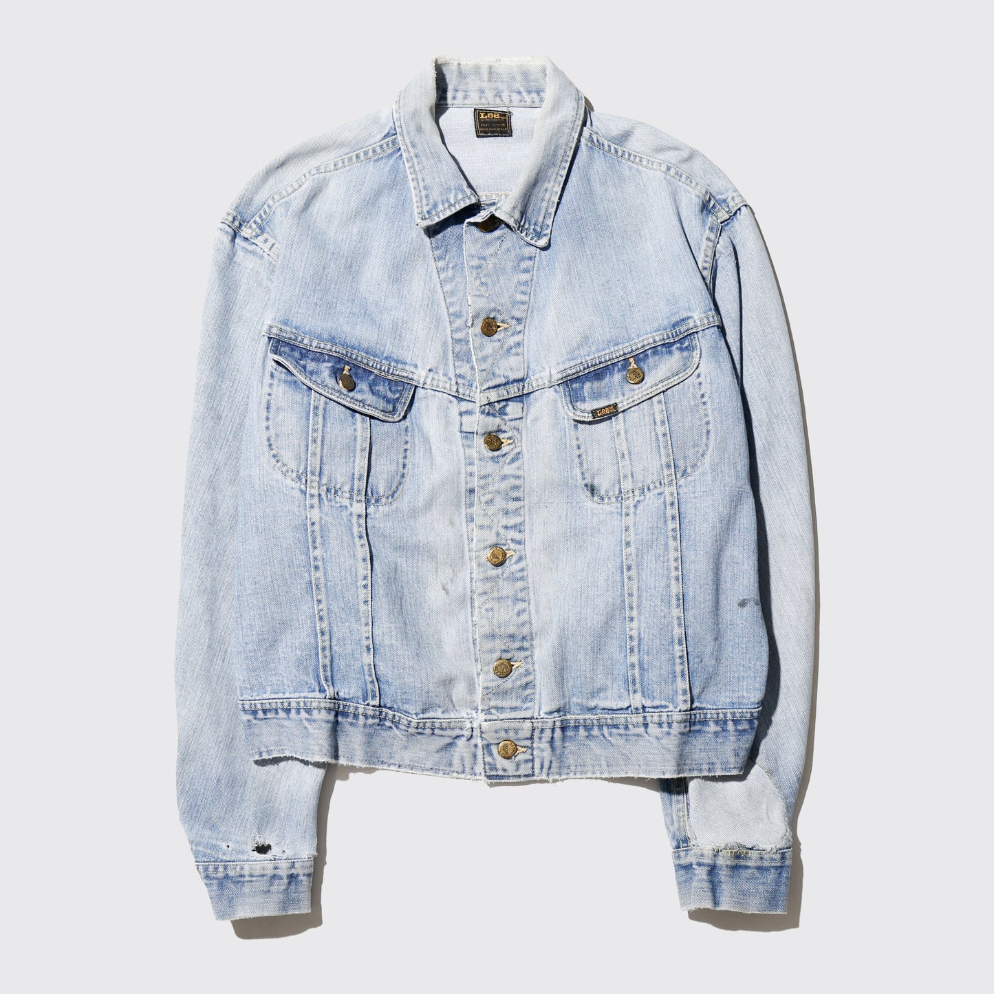 vintage 70's lee ghost studs trucker jacket