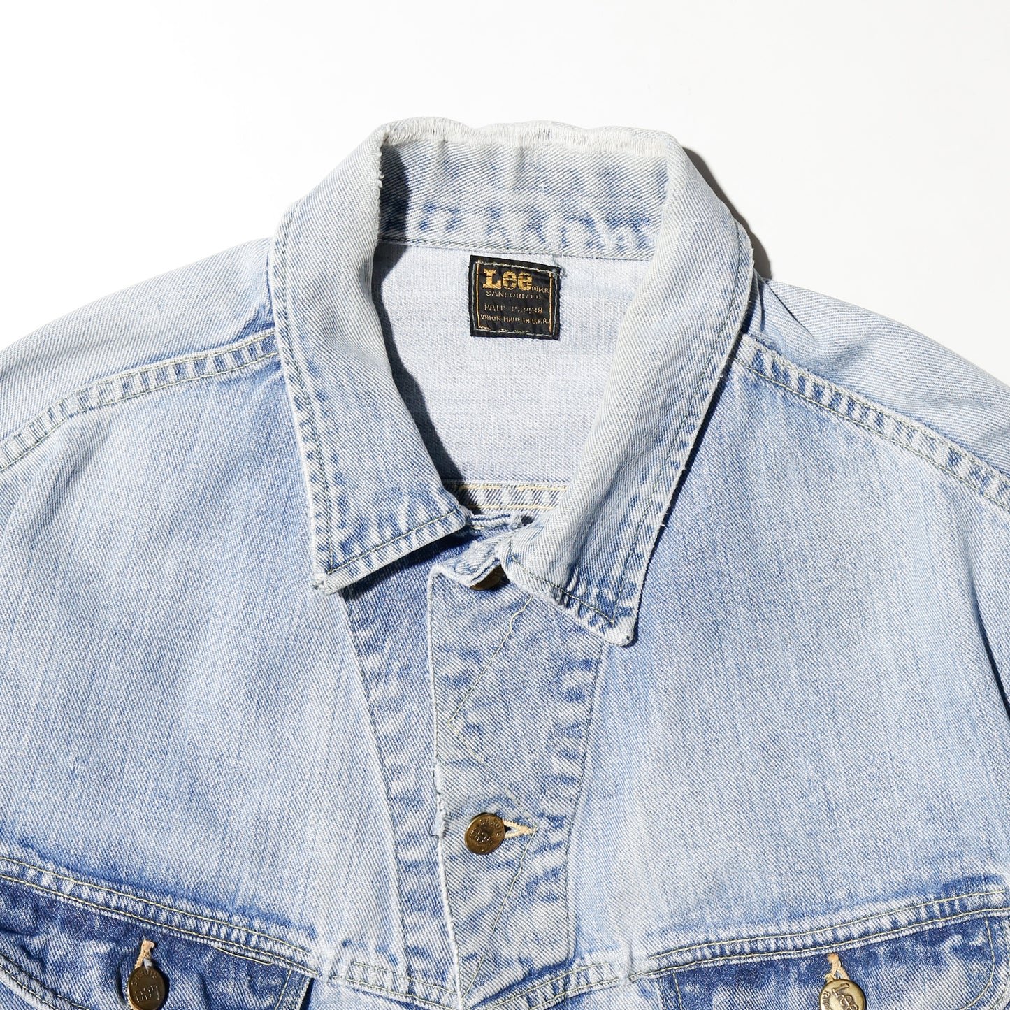 vintage 70's lee ghost studs trucker jacket