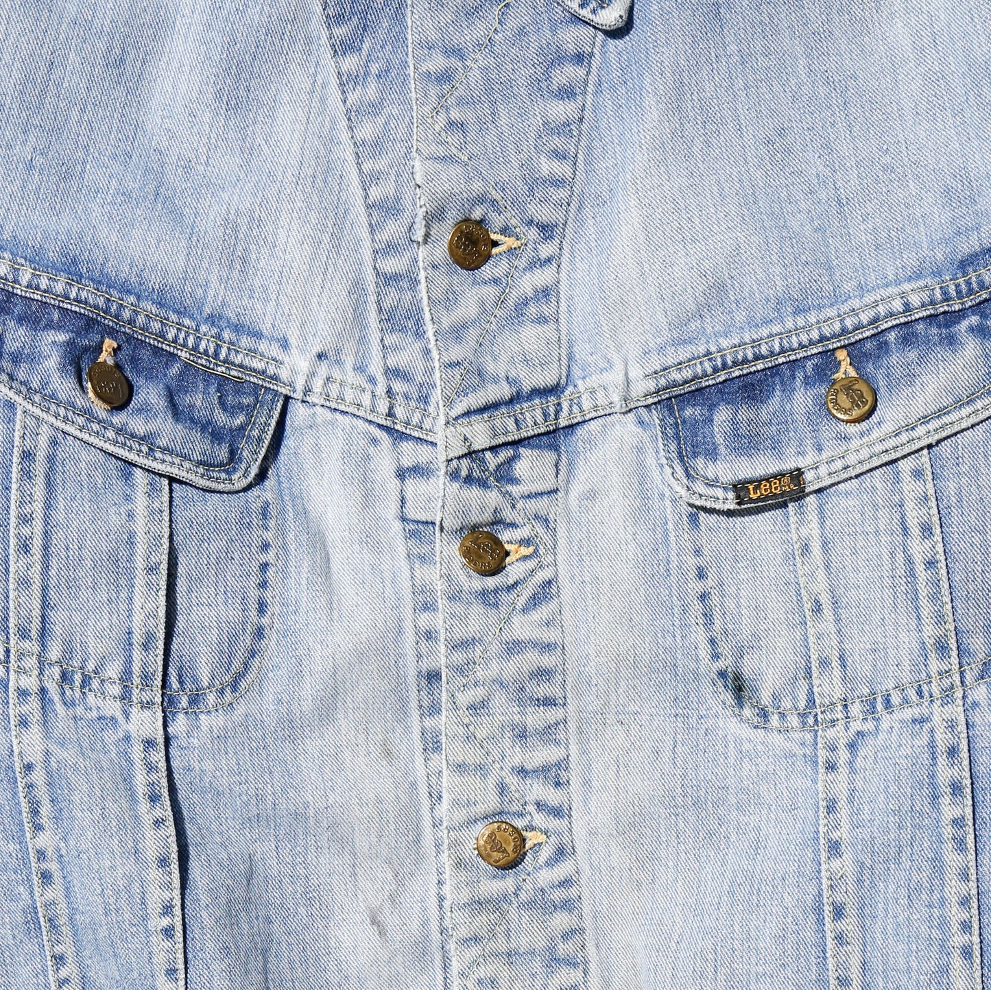vintage 70's lee ghost studs trucker jacket