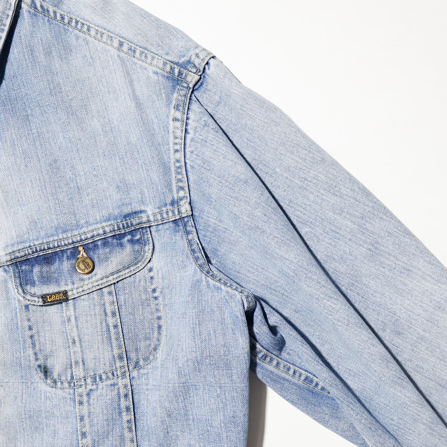 vintage 70's lee ghost studs trucker jacket