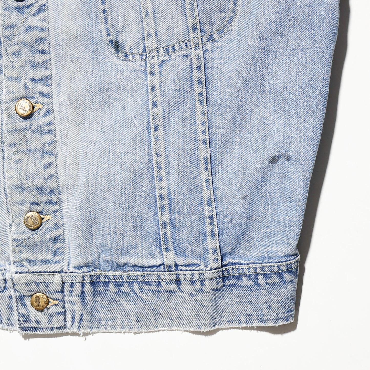 vintage 70's lee ghost studs trucker jacket