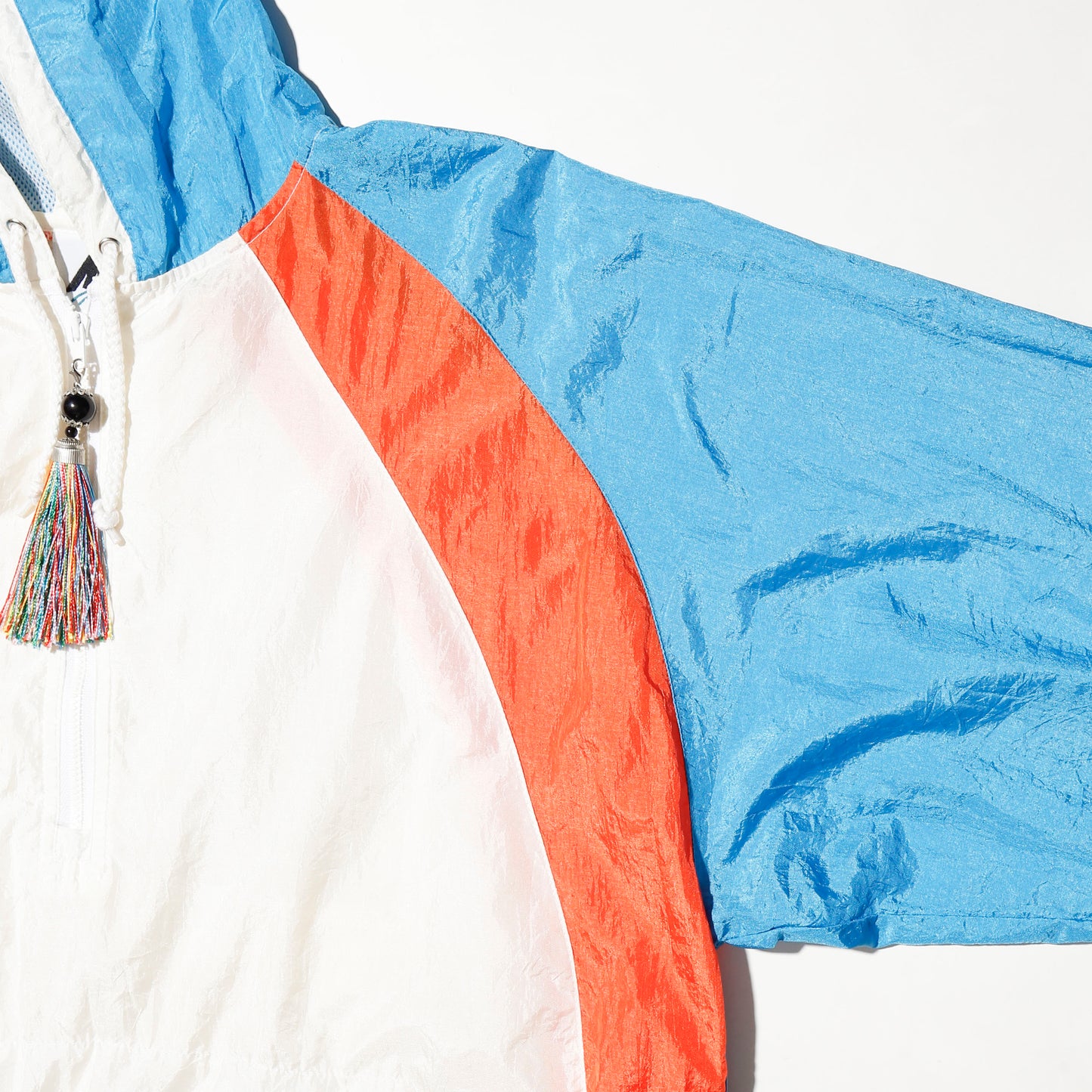 vintage 80's tassel charm nylon pullover