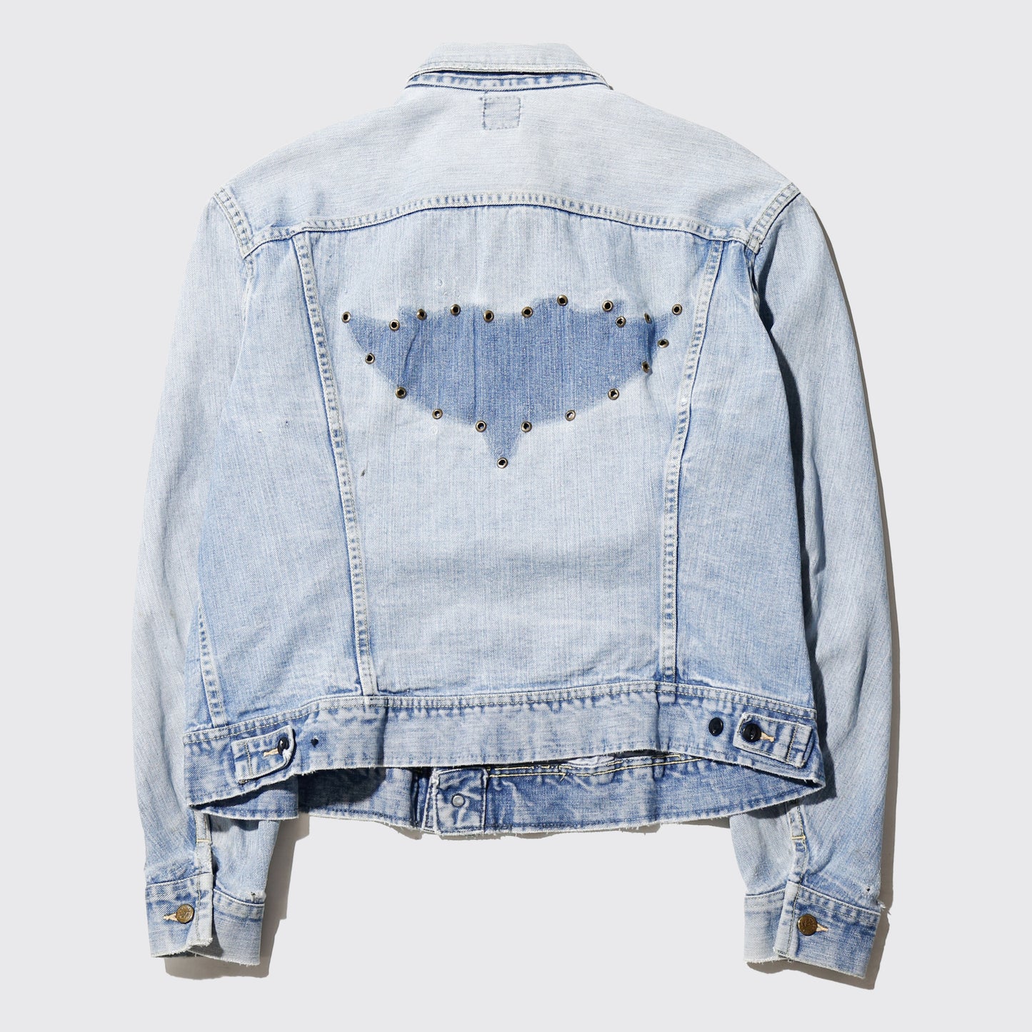 vintage 70's lee ghost studs trucker jacket
