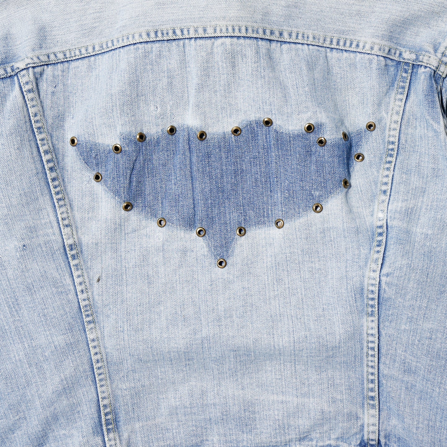 vintage 70's lee ghost studs trucker jacket