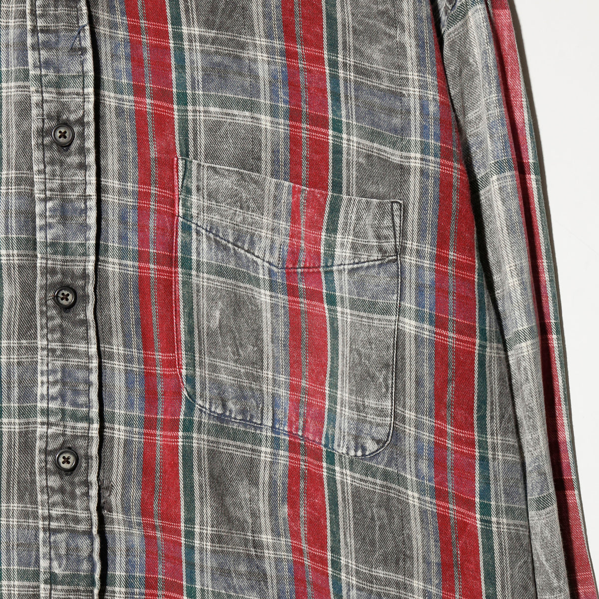 vintage distressed check shirt
