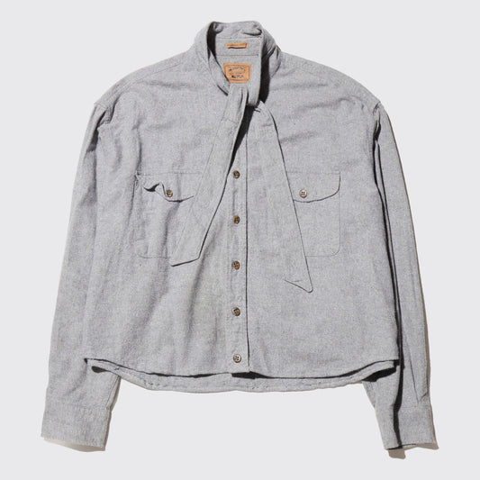 *one-off cropped bowtie shirt