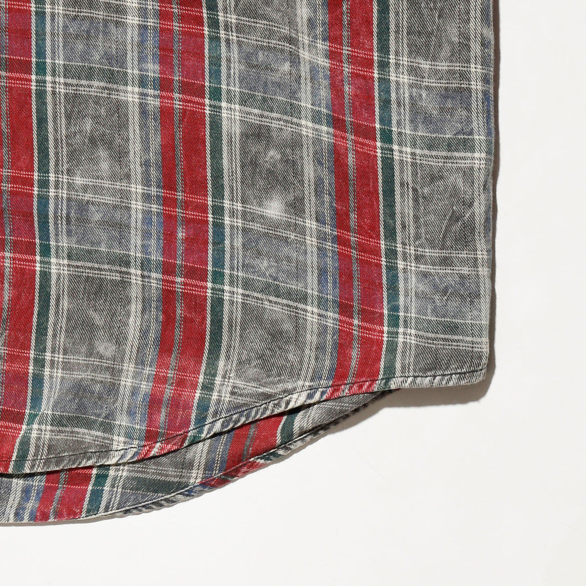vintage distressed check shirt