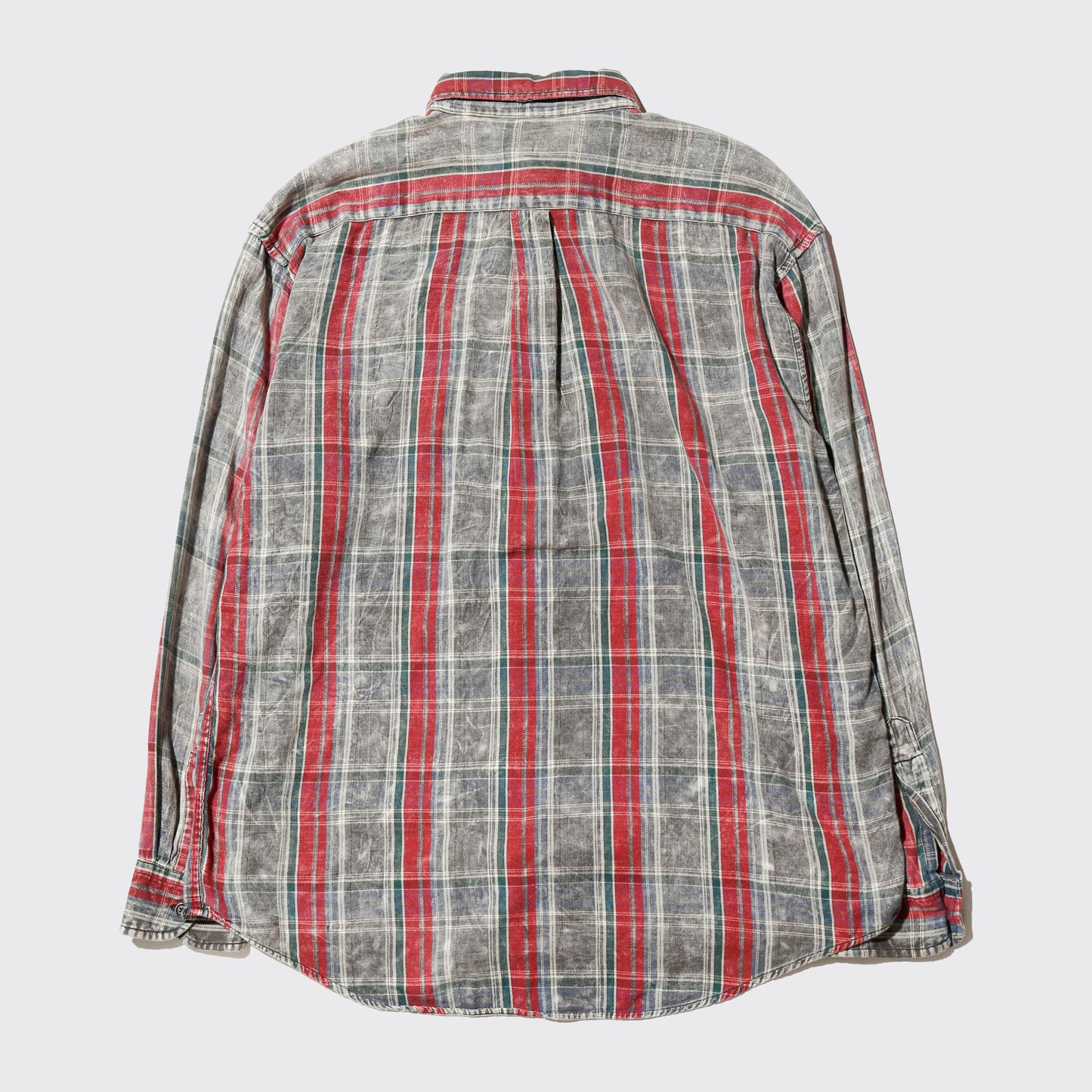 vintage distressed check shirt