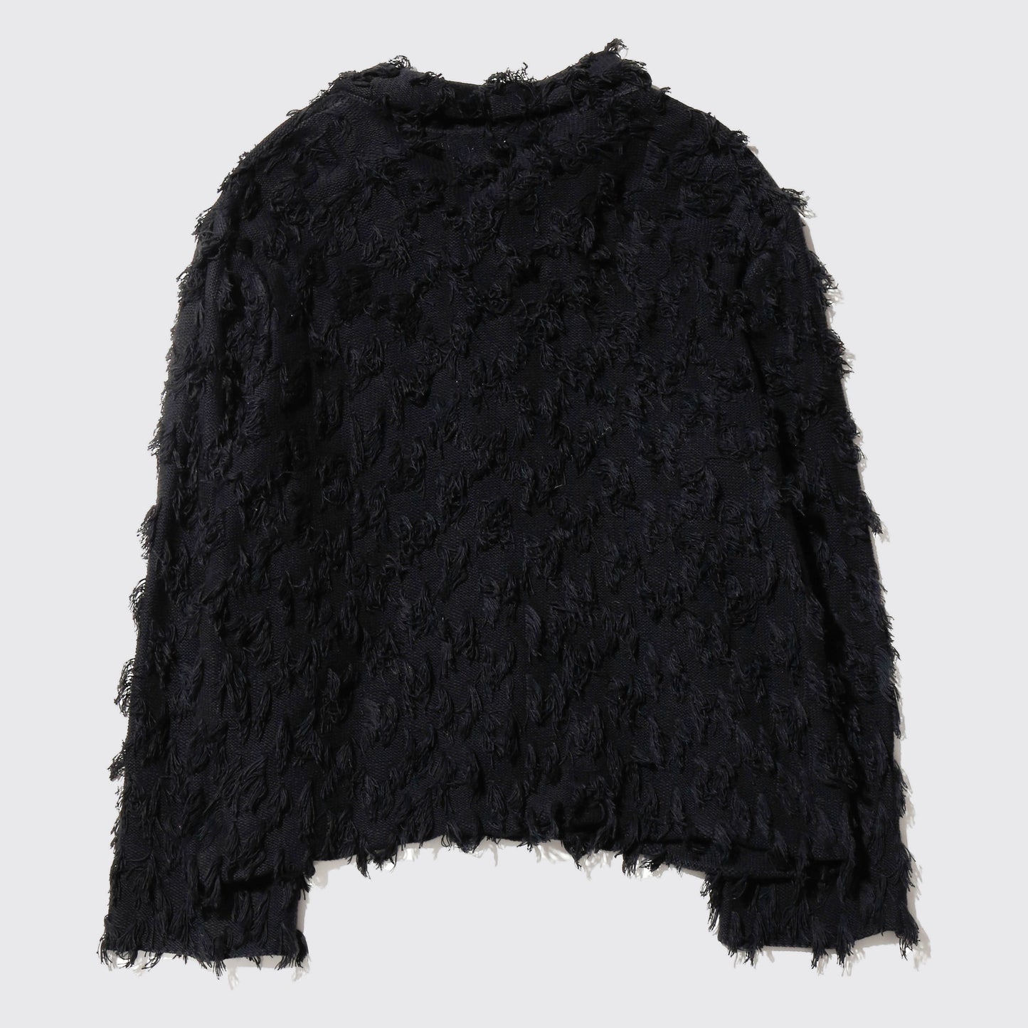 vintage wide fuzzy knit jacket