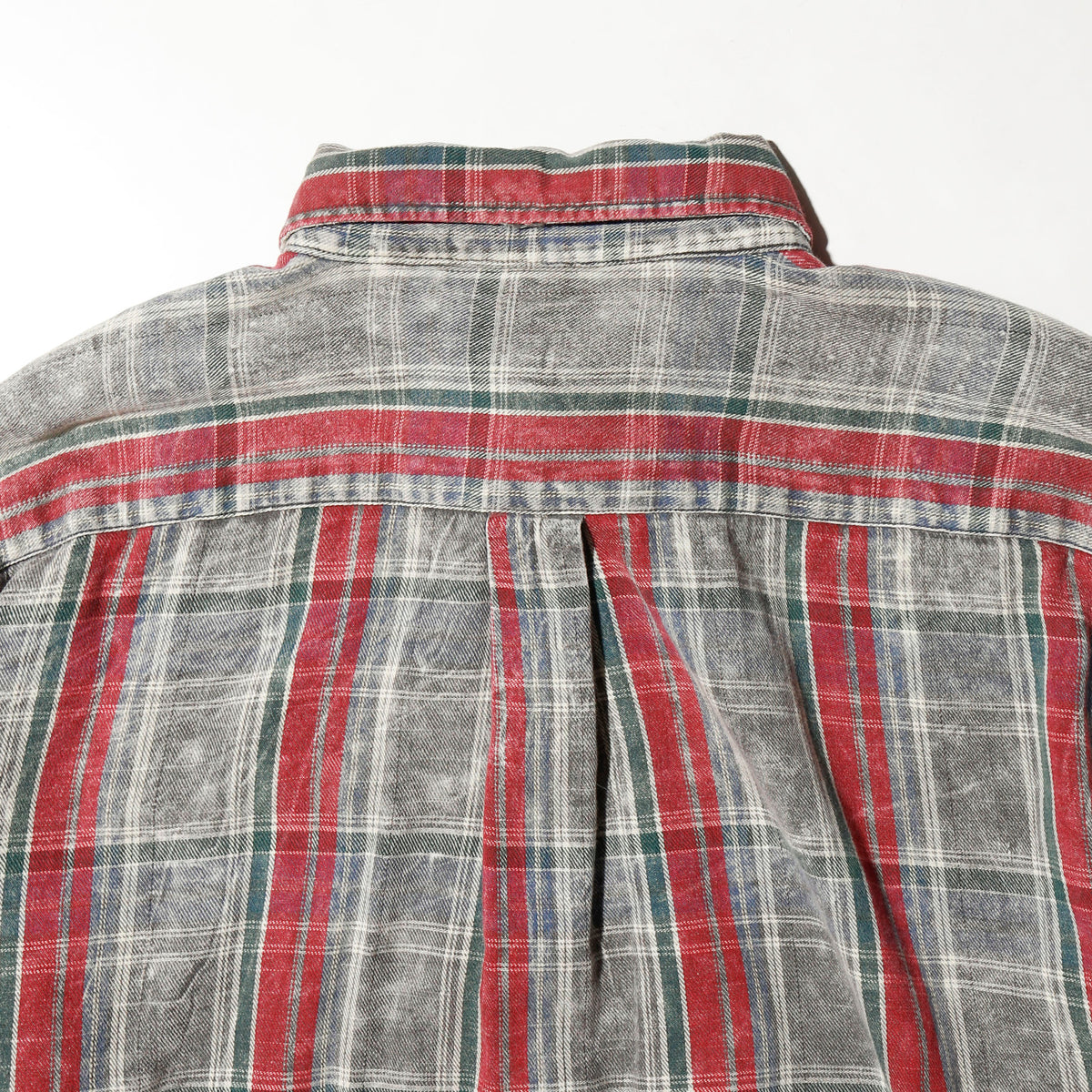 vintage distressed check shirt