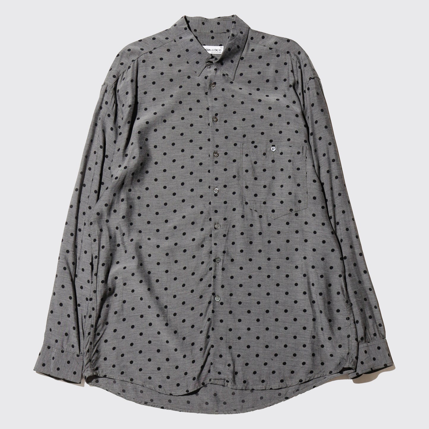 vintage euro dots rayon shirt