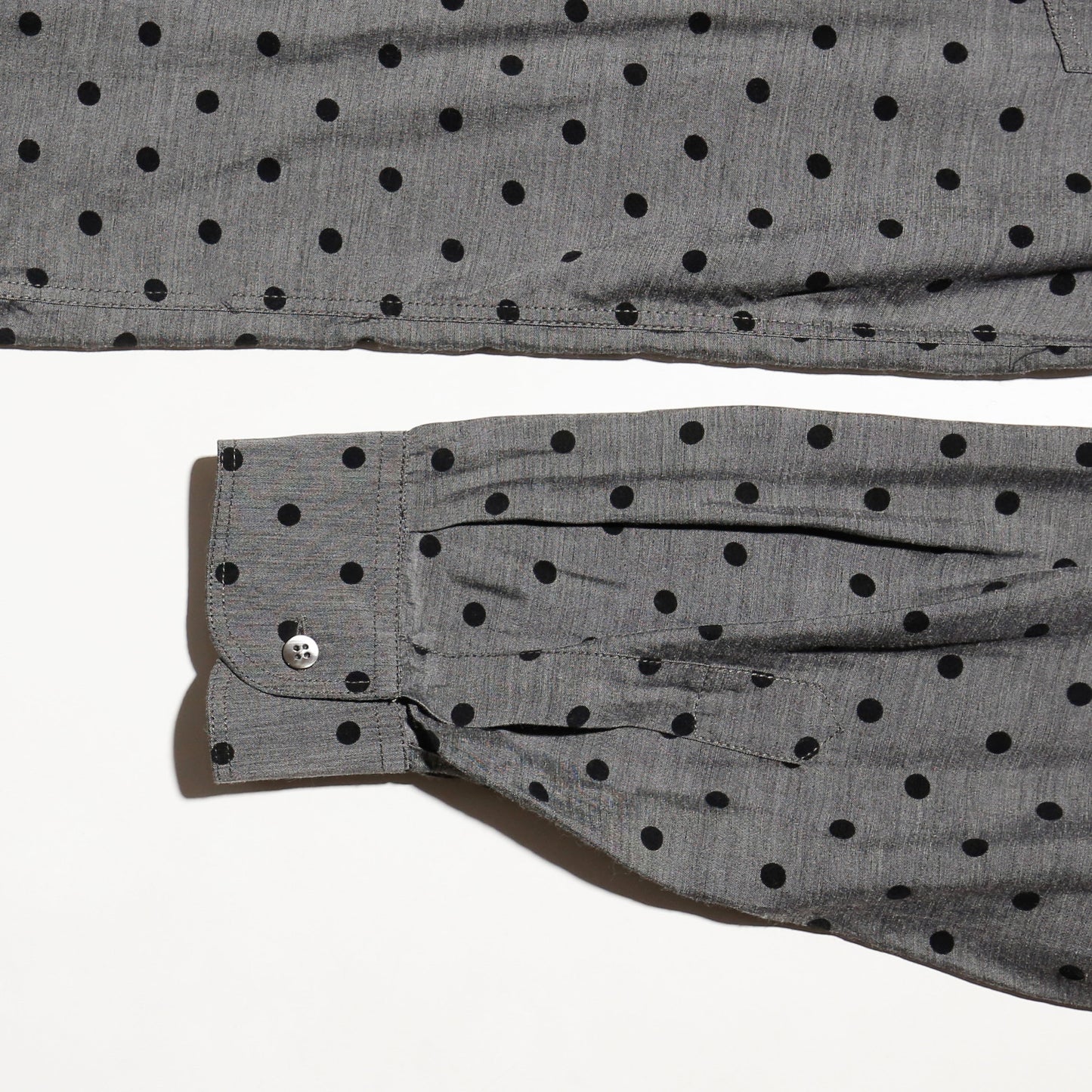 vintage euro dots rayon shirt