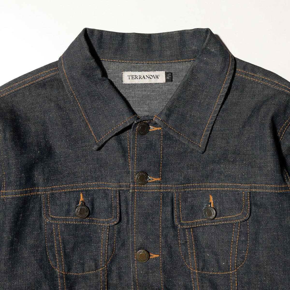 vintage cropped shinny trucker jacket