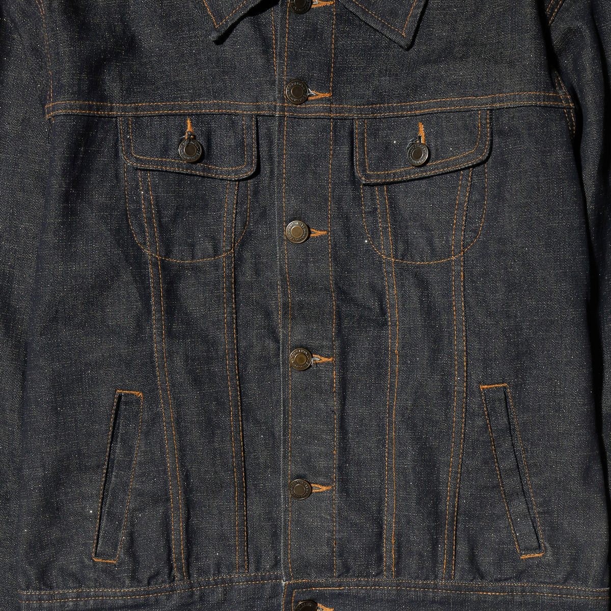 vintage cropped shinny trucker jacket