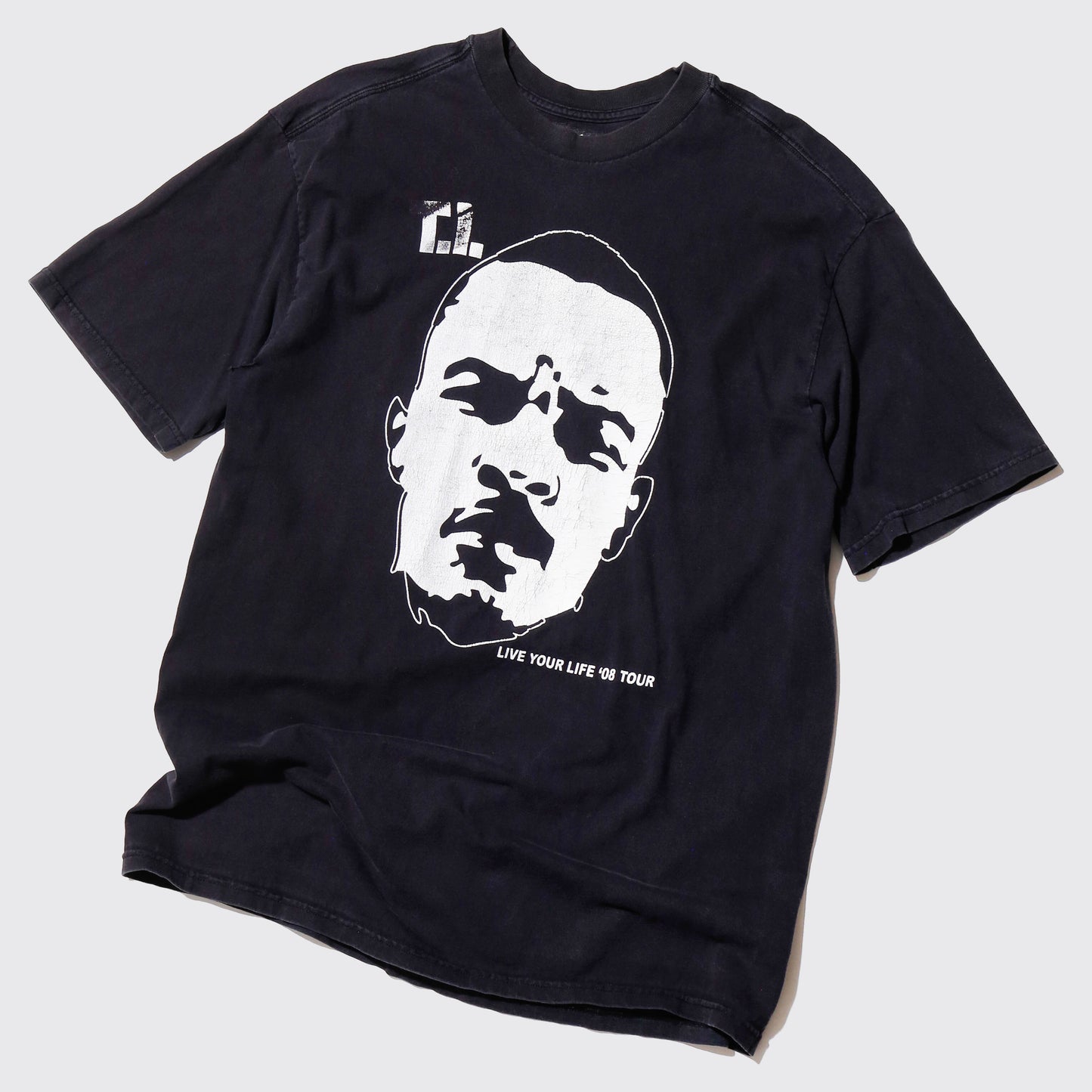 vintage 2008's TI "live your life" tour t-shirt, body-adidas
