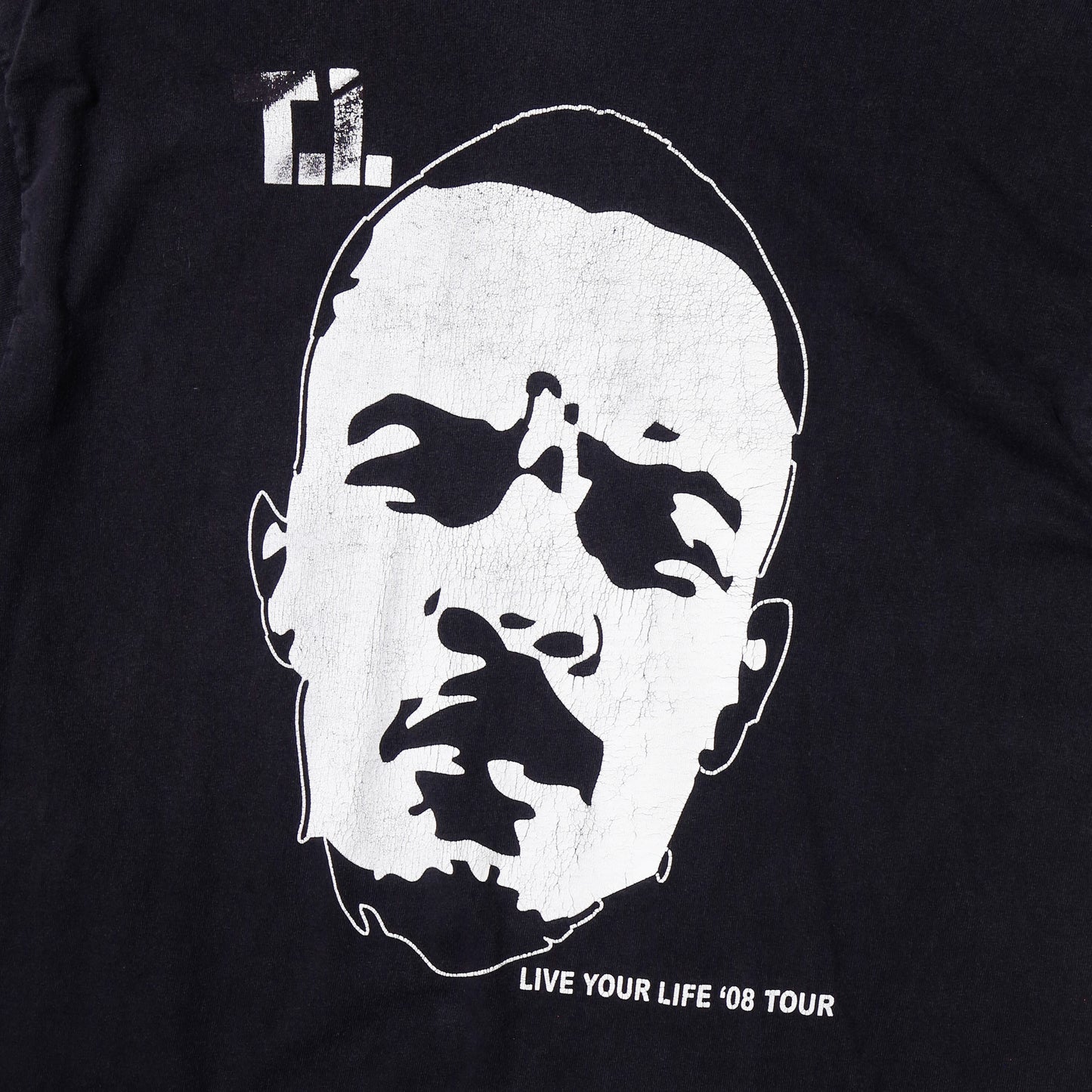 vintage 2008's TI "live your life" tour t-shirt, body-adidas