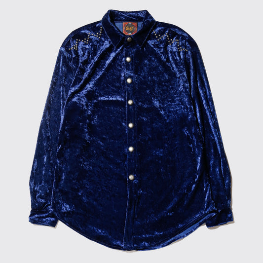 vintage studs velvet shirt
