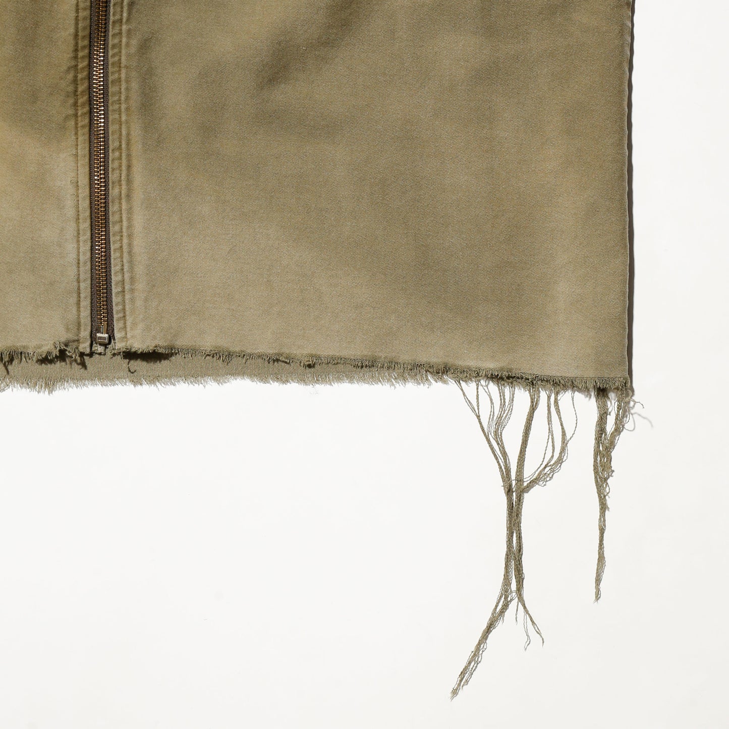 vintage distressed work jacket , with dogtag pin