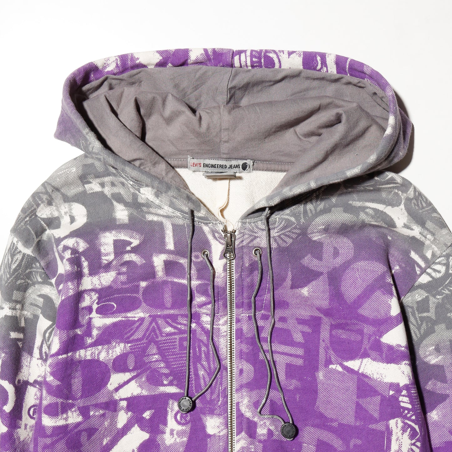 vintage 00's levi's engineered jeans psychedelic graphic hoodie