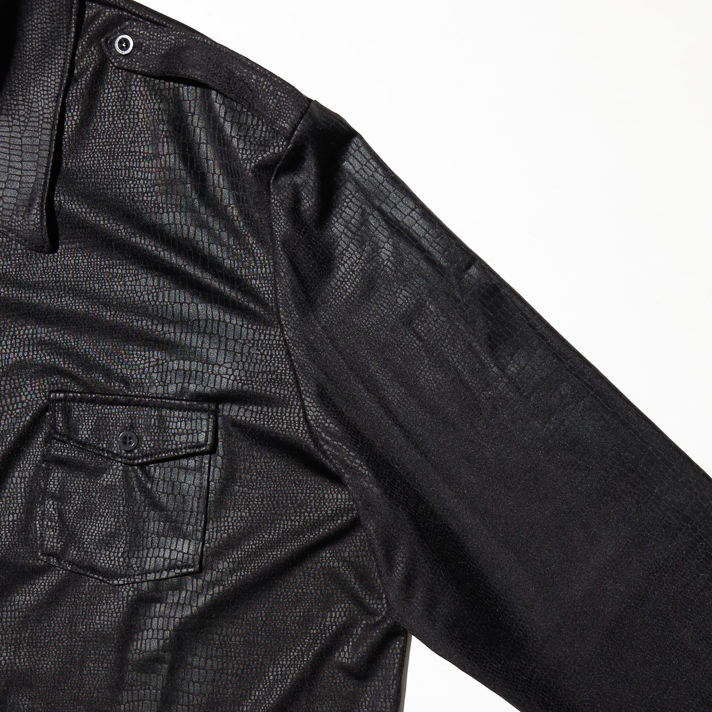vintage python epaulet shirt