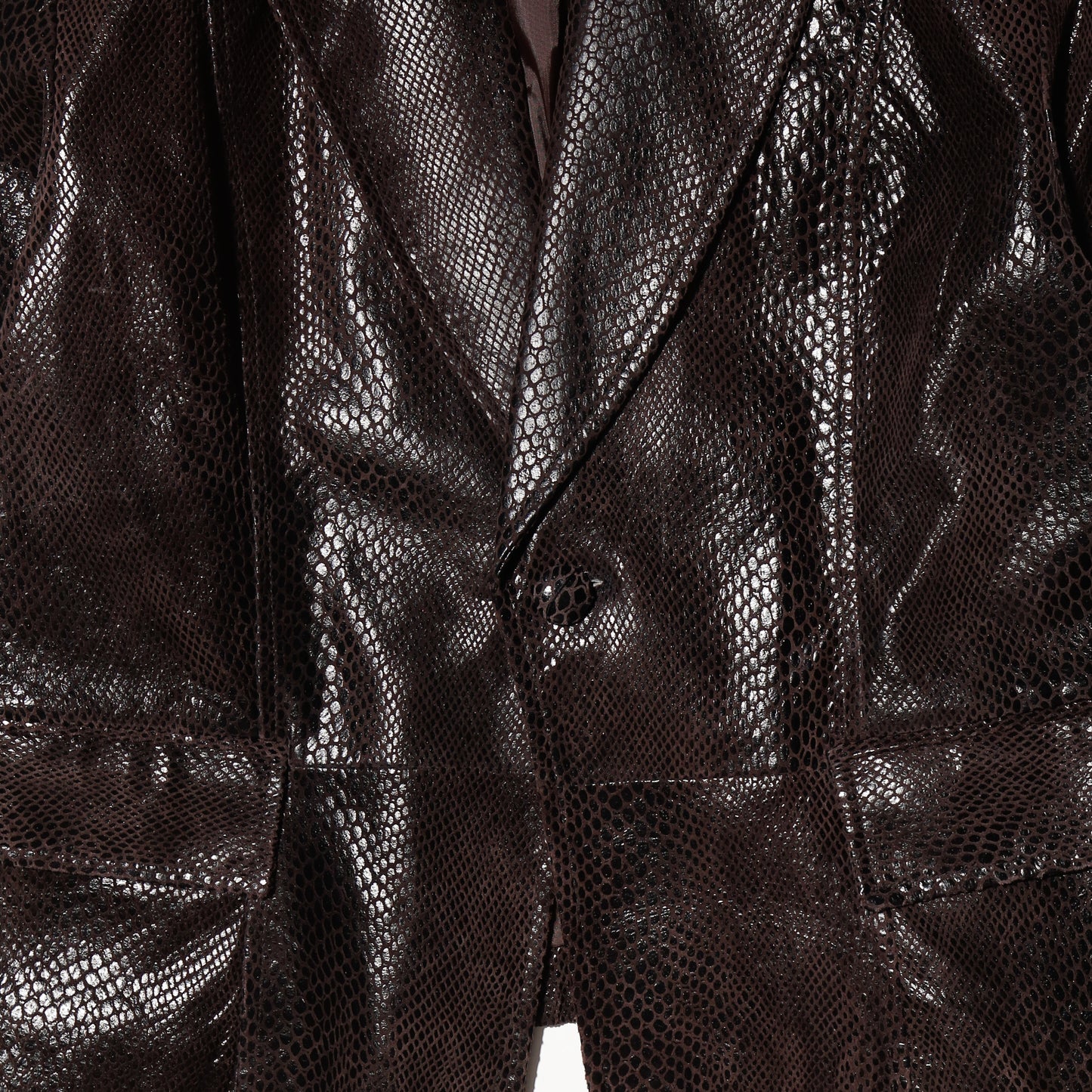 vintage python leather spencer jacket