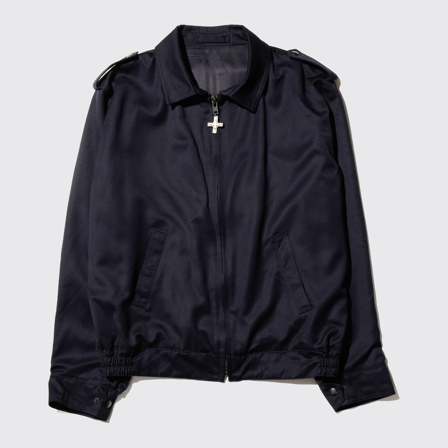 vintage italian navy cross top drizzler jacket