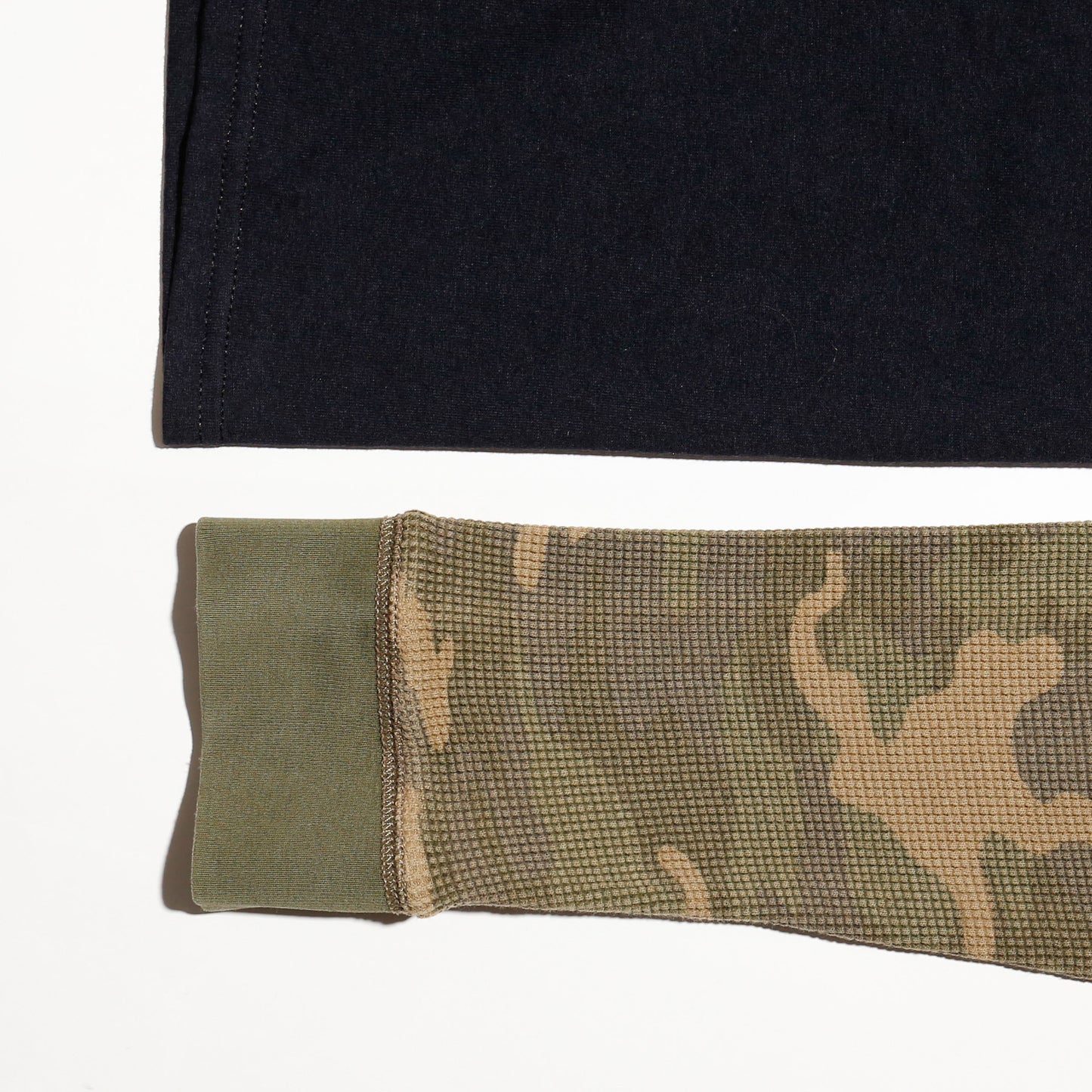 vintage thermal sleeve "how can I help you?" t-shirt