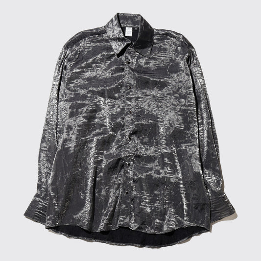 vintage wrinkle metalic shirt