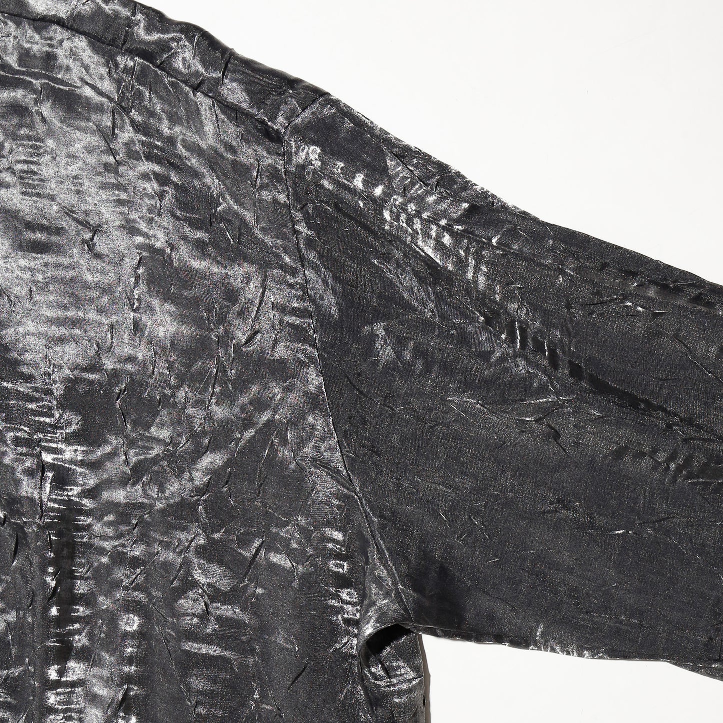 vintage wrinkle metalic shirt