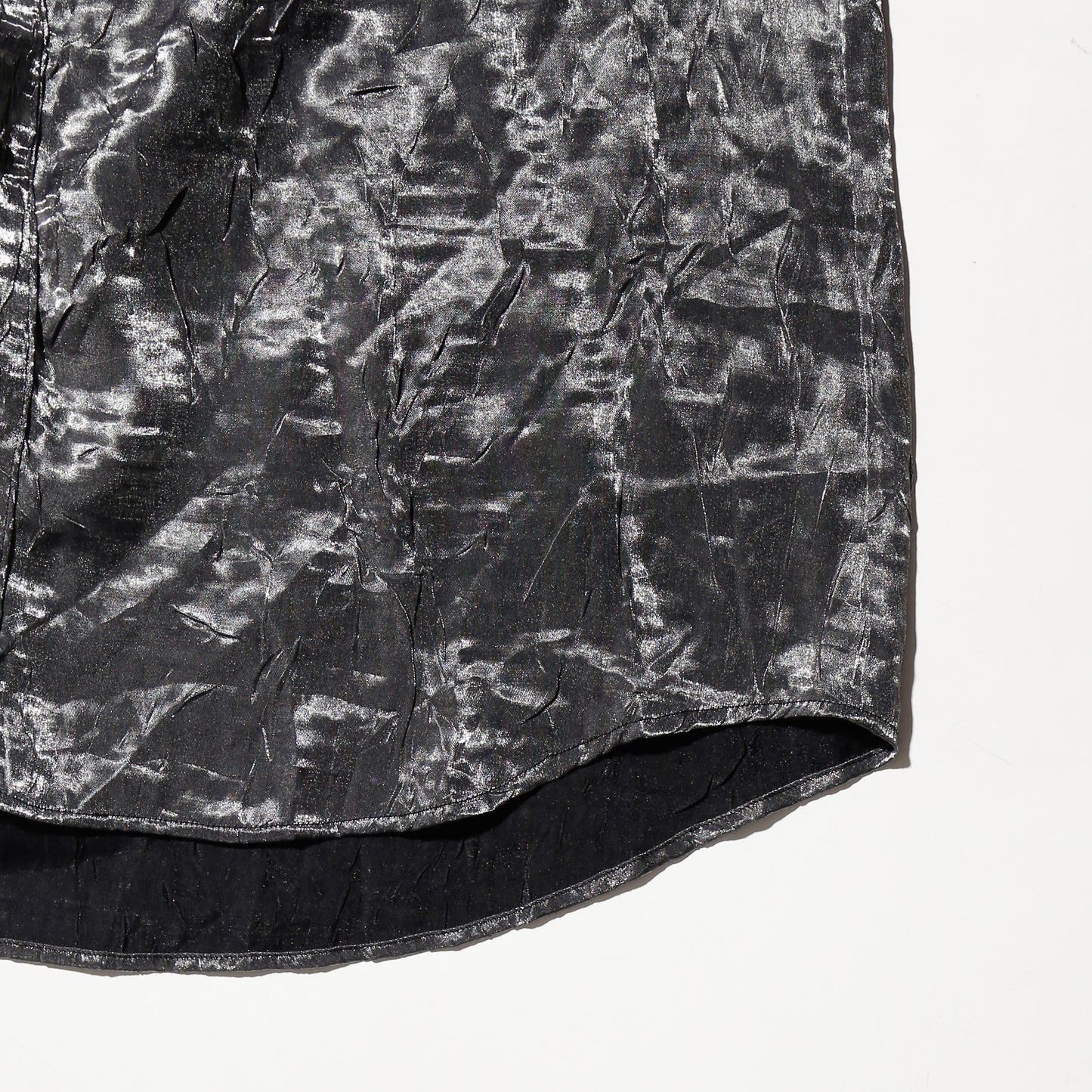 vintage wrinkle metalic shirt