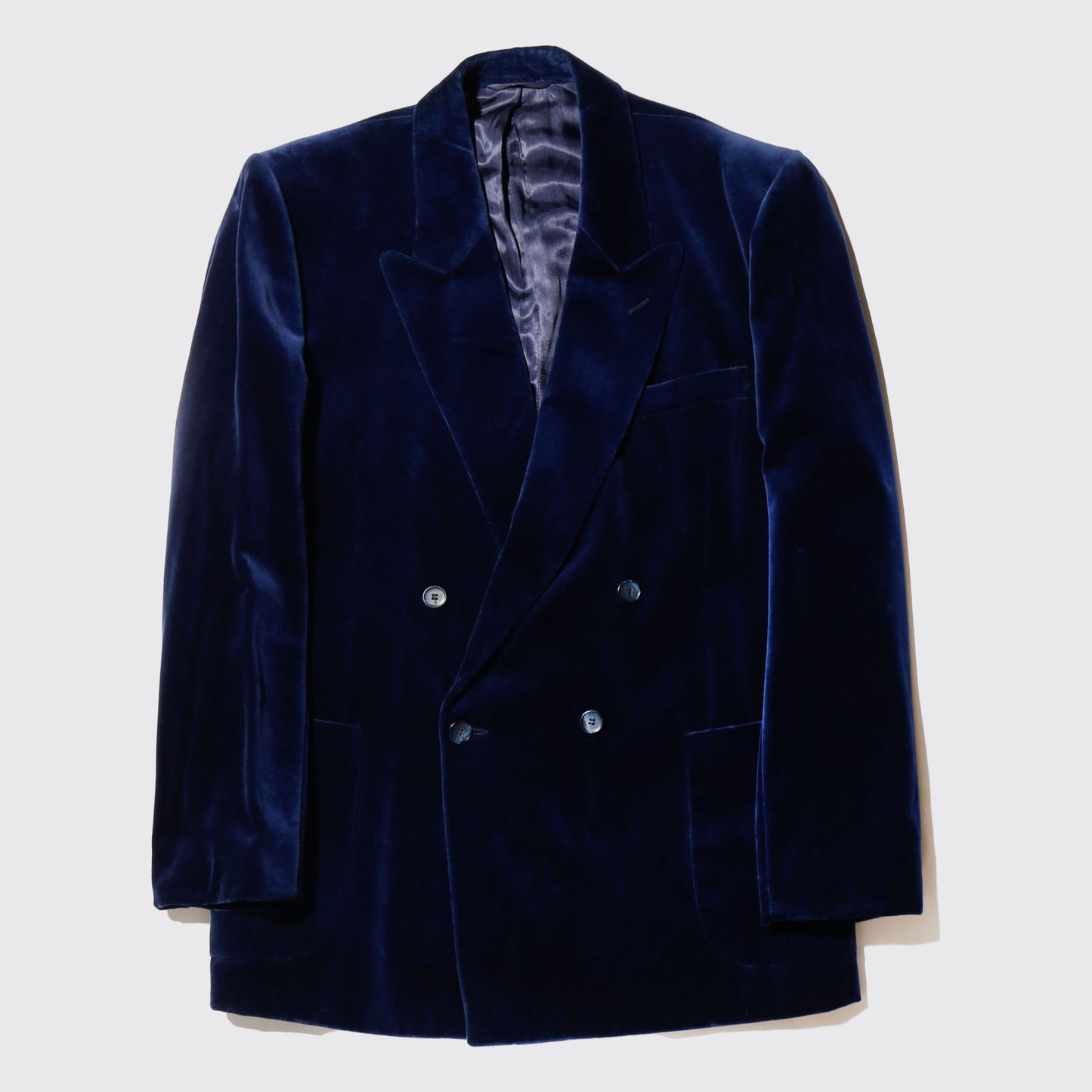 vintage euro double breasted velvet tailored jacket