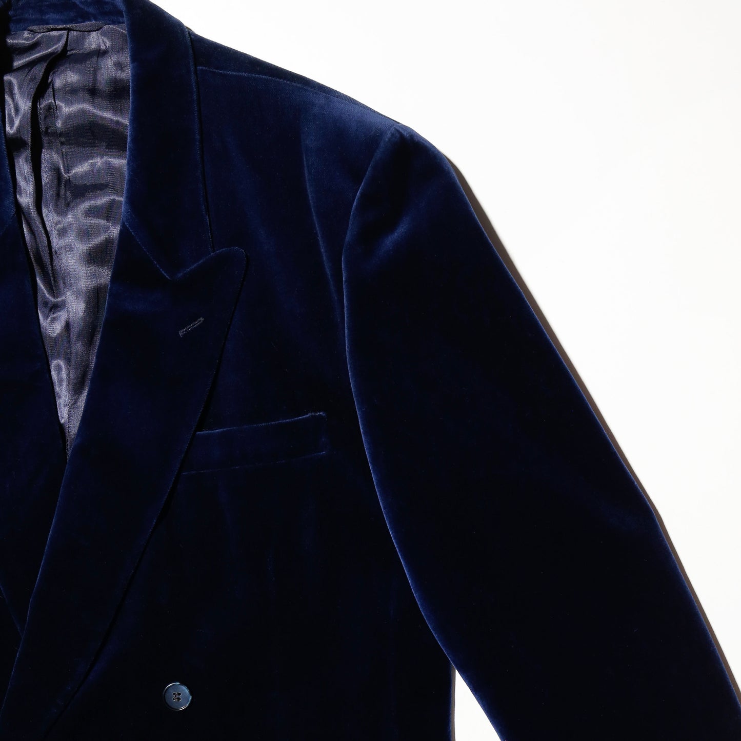 vintage euro double breasted velvet tailored jacket