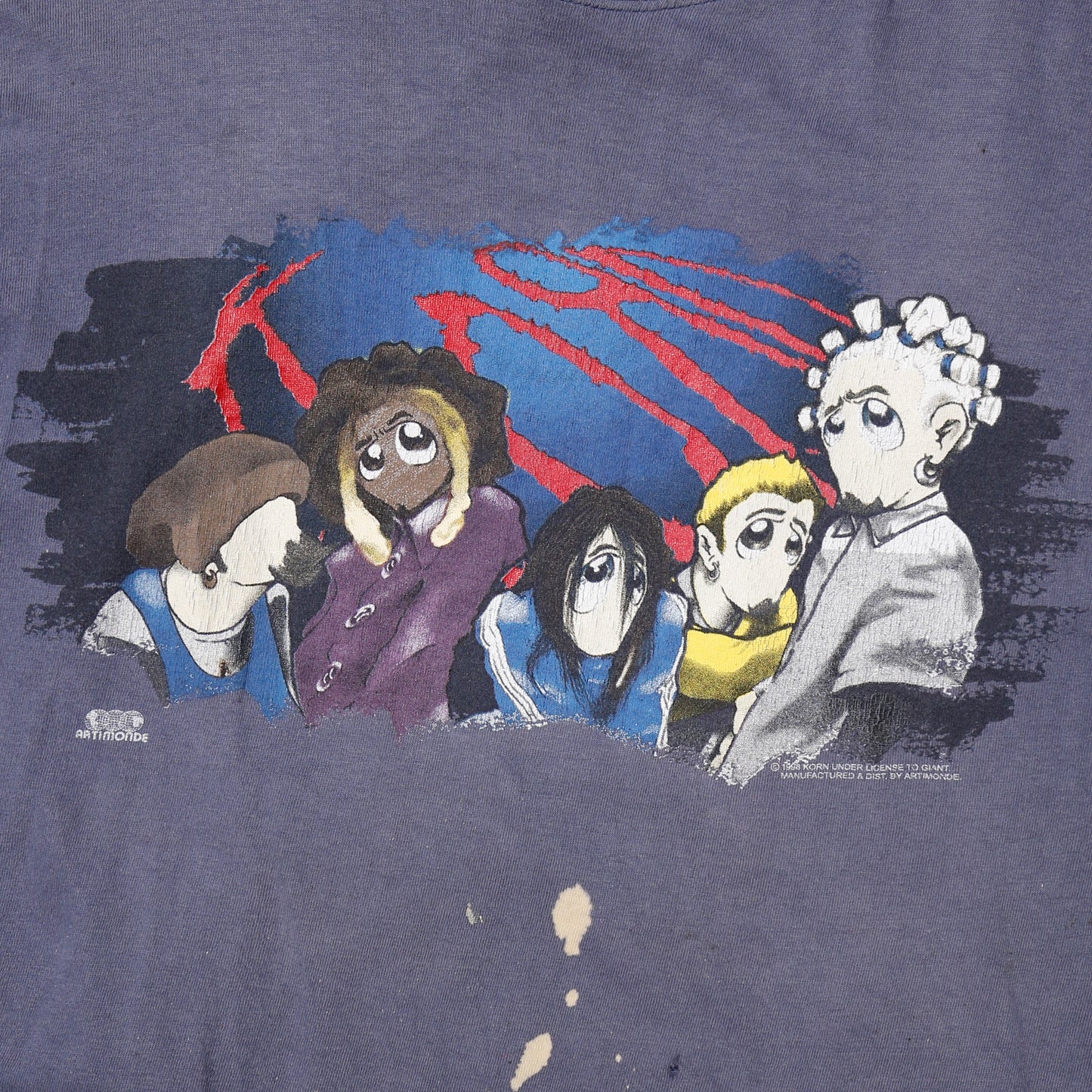 vintage 1998's korn anime t-shirt