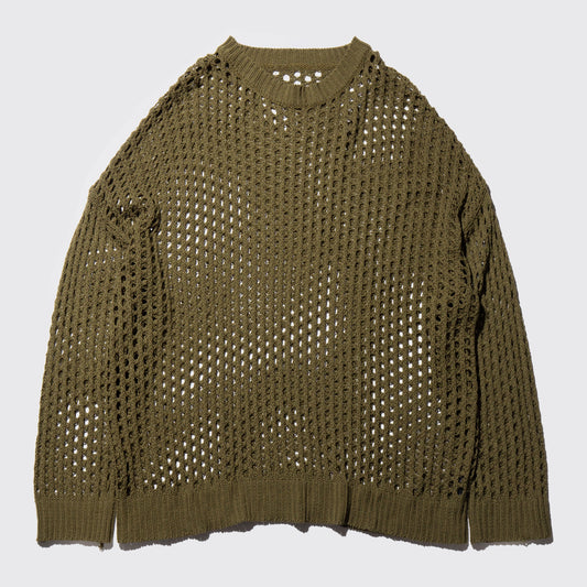 vintage loose mesh knit sweater