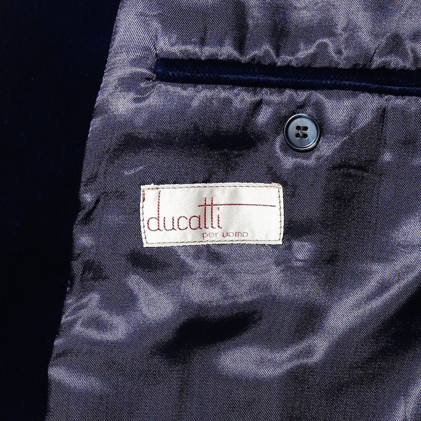 vintage euro double breasted velvet tailored jacket