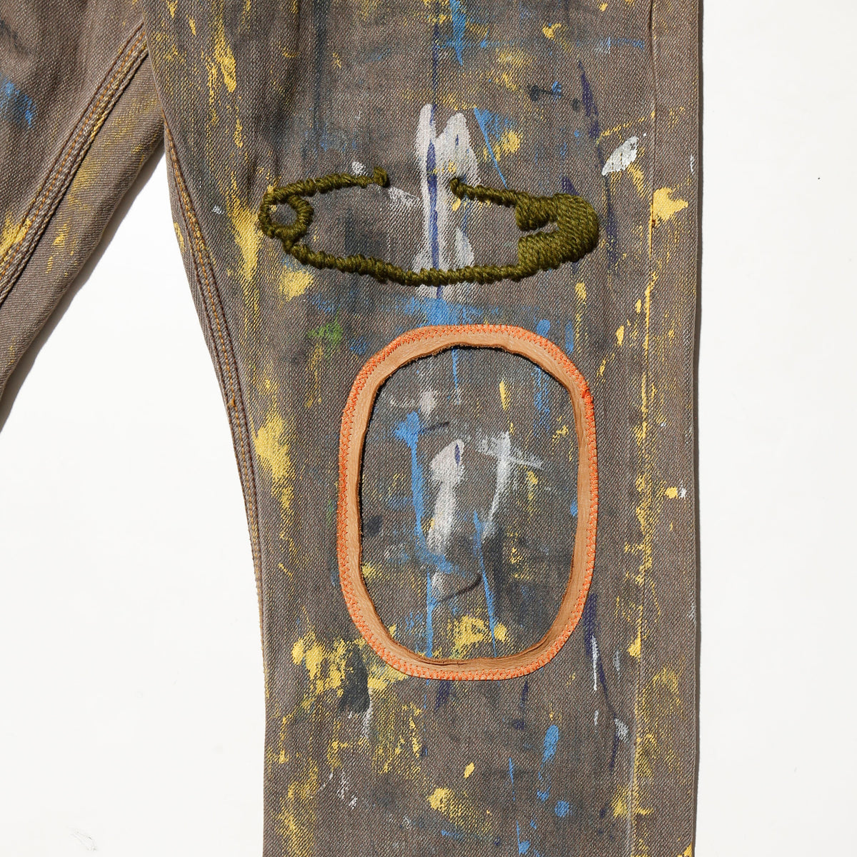 *one-off craft painted trousers